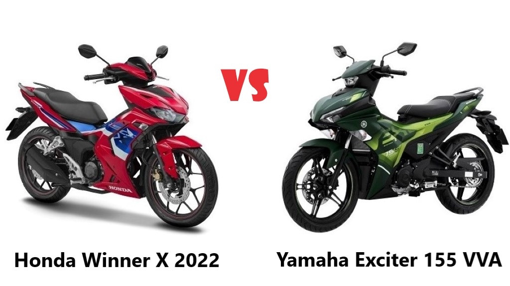 Nên lựa chọn xe máy Yamaha Exciter 155 VVA hay Honda Winner X 2022?